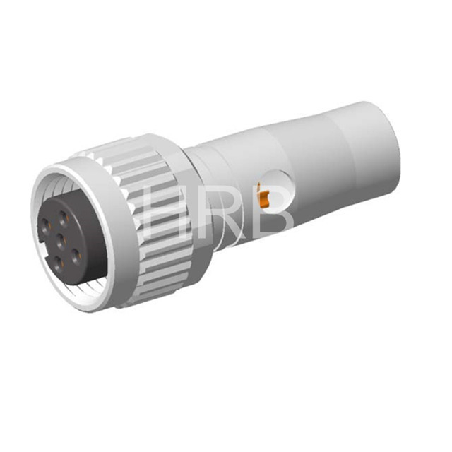 M12 Acoding Freestyle Mounting Female Circular Connector 68 Poles