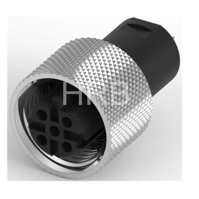 M12 Dcoding Freestyle Mounting Female Circular Connector 45 Poles